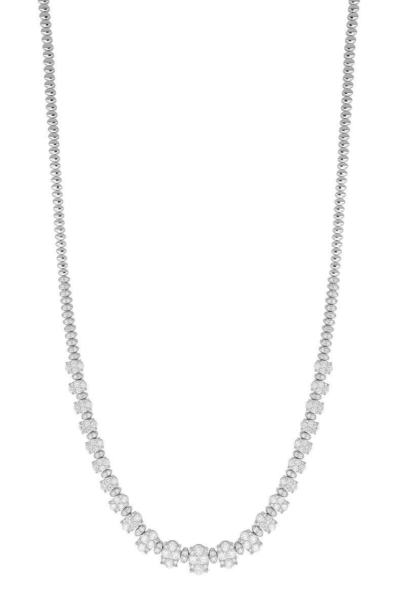 Audrey Graduating Diamond Necklace (Nordstrom Exclusive), Main, color, 18K WHITE GOLD
