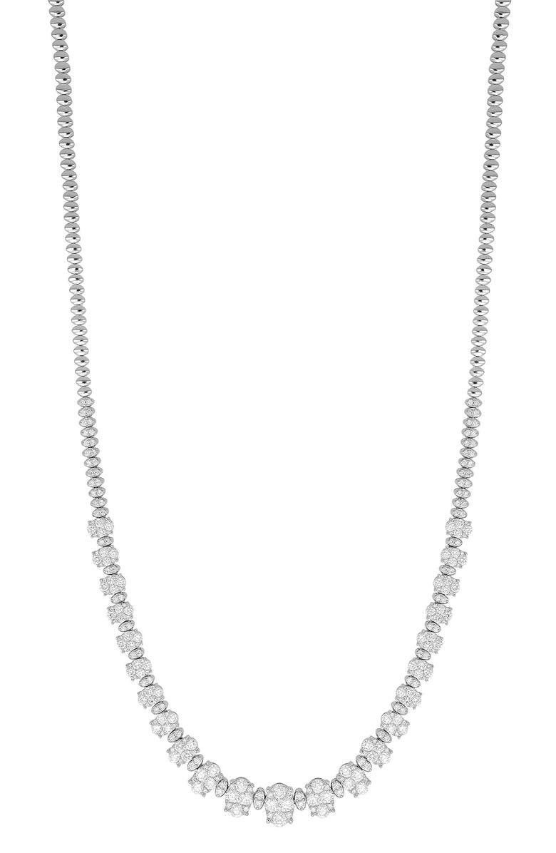 Bony Levy Audrey Graduating Diamond Necklace, Main, color, 18K White Gold