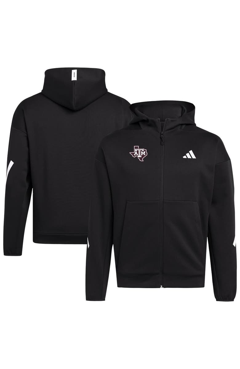 adidas Men's adidas Black Texas A&M Aggies Z.N.E. Full-Zip Hoodie, Main, color, 