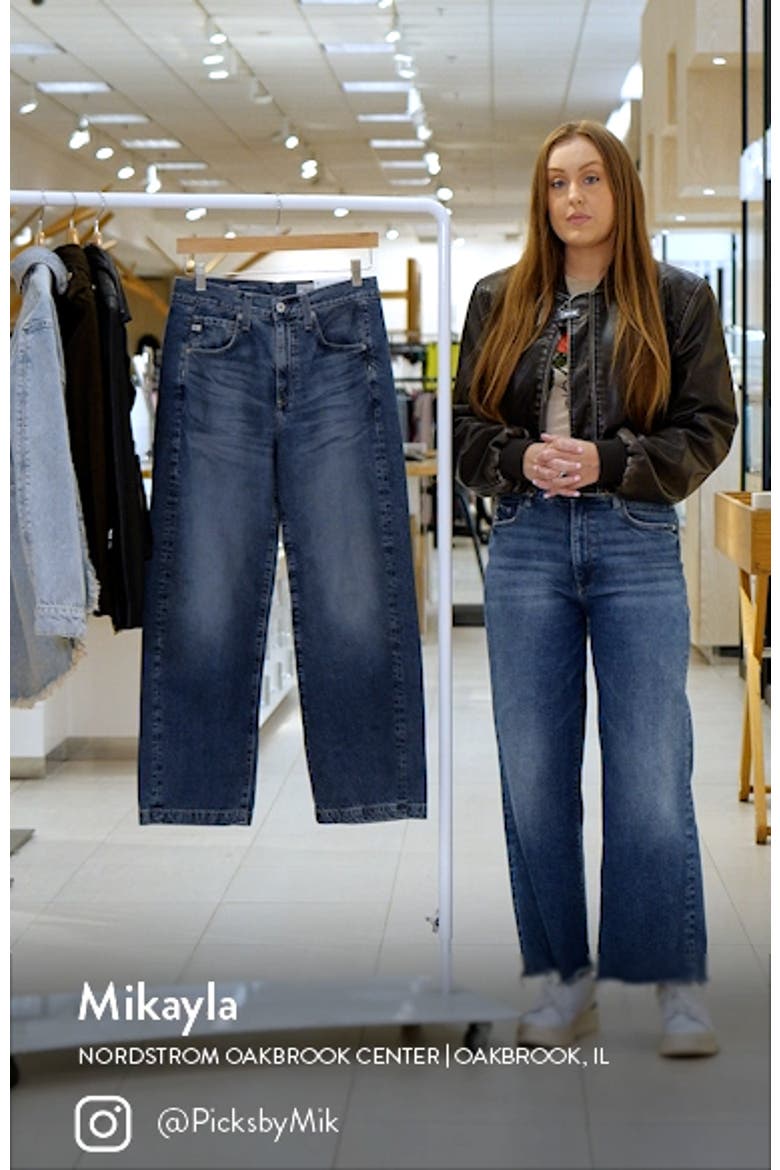 Hattie High Waist Ankle Wide Barrel Leg Jeans video