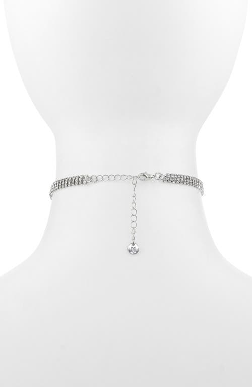 Bp. Sparkle Bow Choker Necklace In Metallic