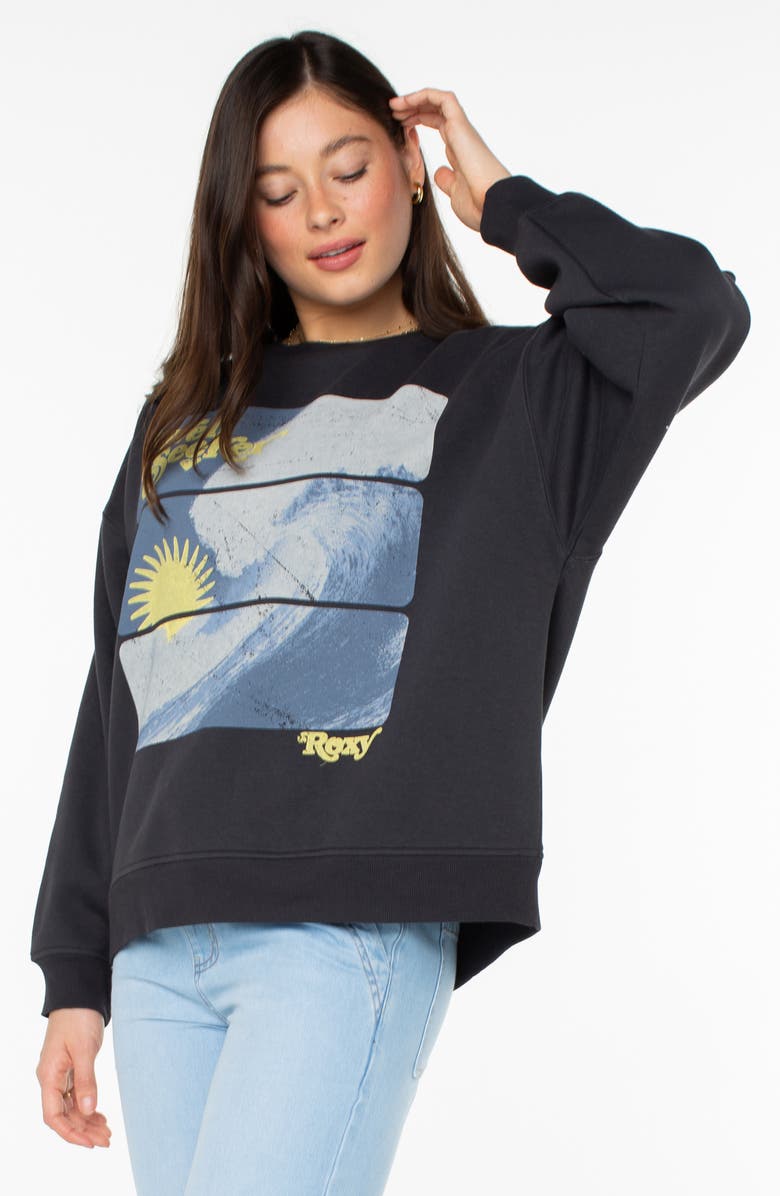 Roxy Morning Hike Graphic Sweatshirt, Alternate, color, 
