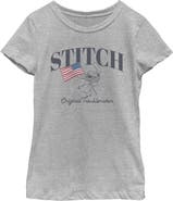 Lilo & Stitch Girl's Lilo & Stitch Original American Troublemaker Graphic T-Shirt