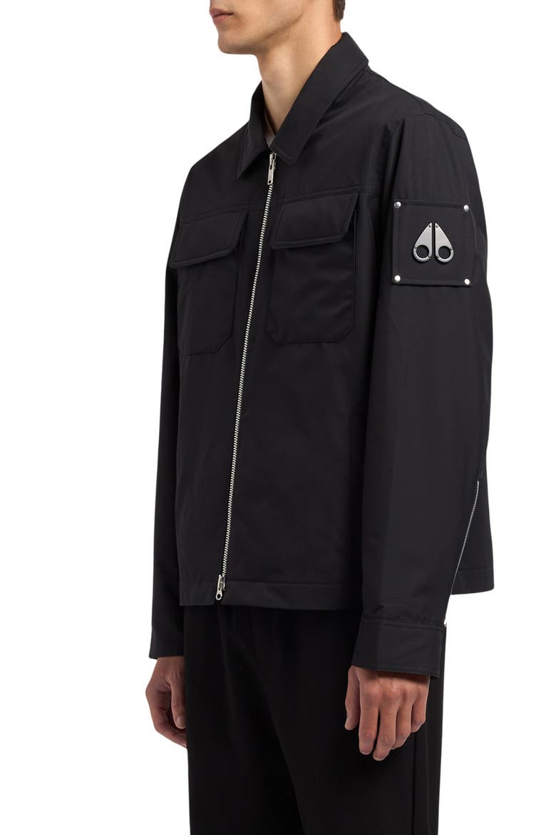 Jacques Water Repellent Shirt Jacket, Main, color, BLACK