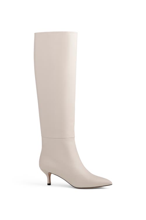 Neil J. Rodgers Eva Slouch Boot In Creme Nappa