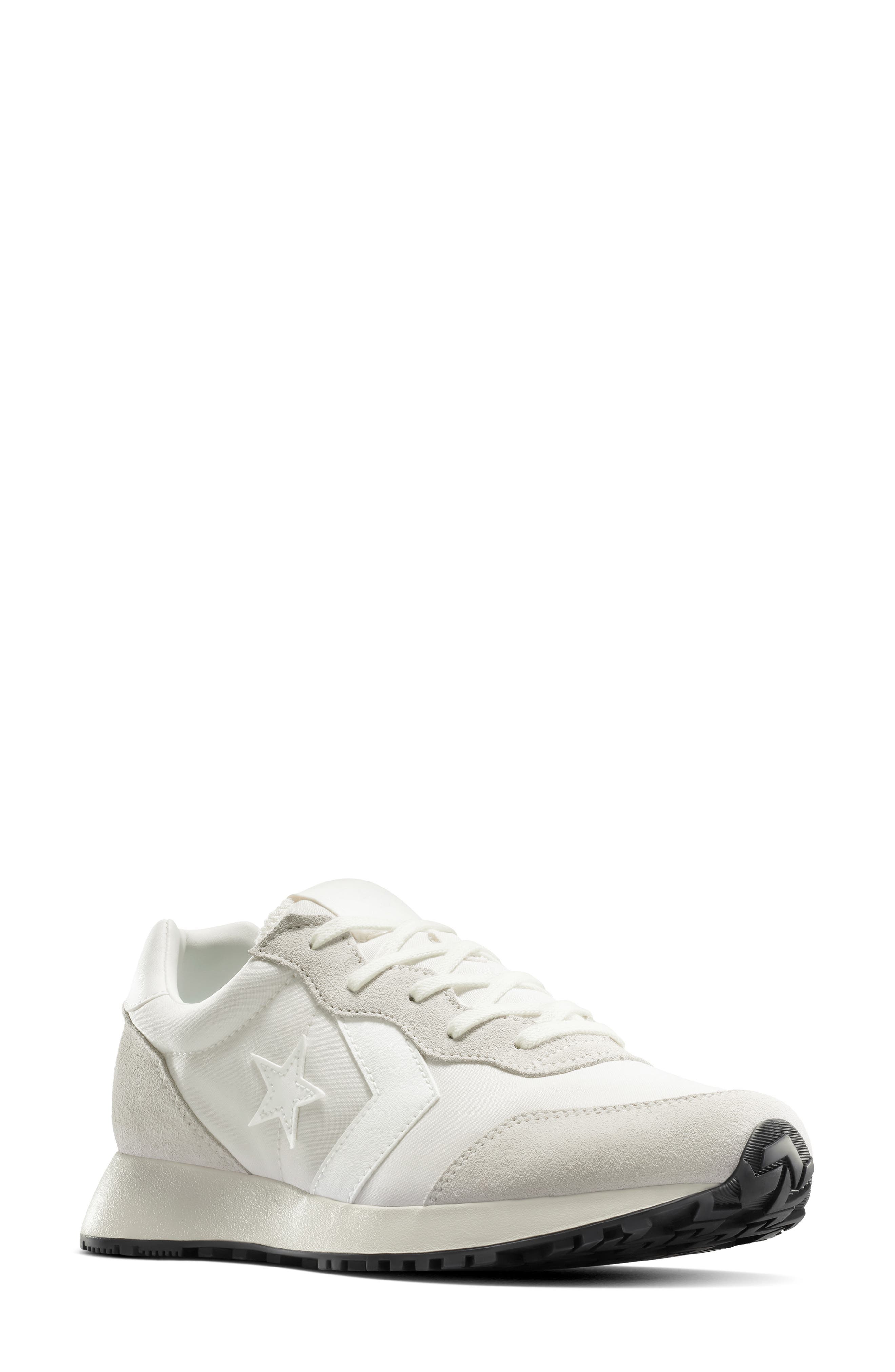Gender Inclusive Omega Trainer Sneaker, Main, color, EGRET/ VINTAGE WHITE/ BLACK