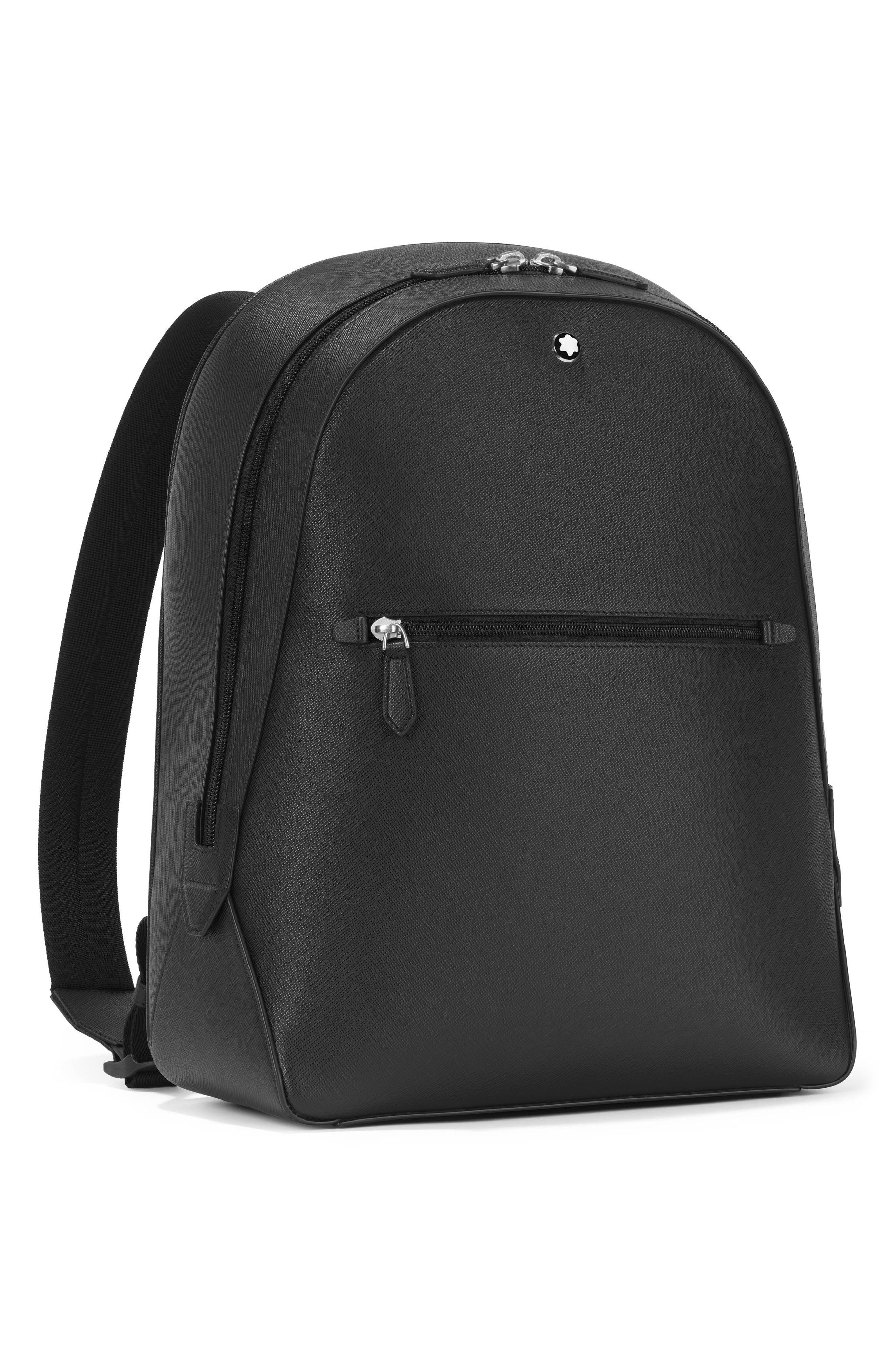 Montblanc Small Sartorial Leather Backpack, Alternate, color, 