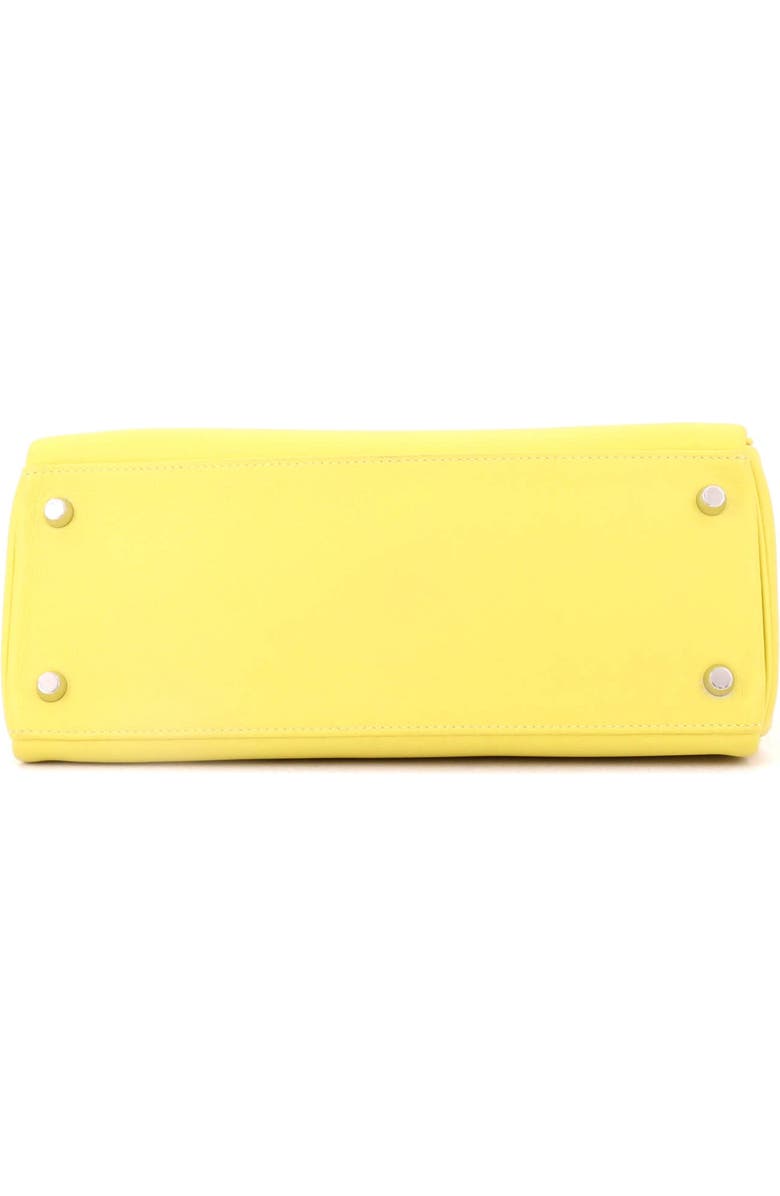 Pre-Owned Hermes Kelly Handbag Yellow Evercolor with Palladium Hardware 28, Alternate, color,