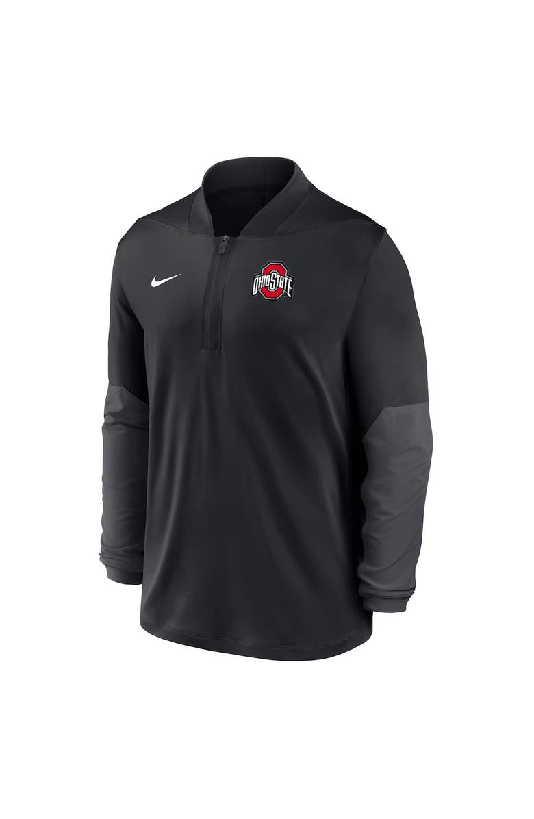 Nike Men's Nike Black Ohio State Buckeyes One Goal Performance Half-Zip Pullover, Alternate, color, Black