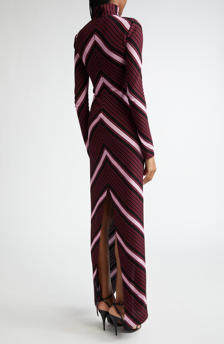 Missoni Chevron Stripe Long Sleeve Raschel Knit Dress, Alternate, color,