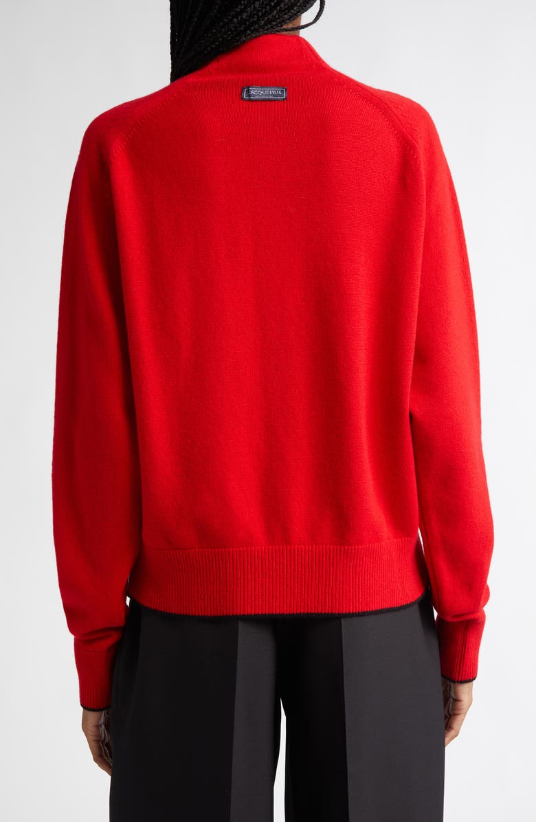 Jacquemus Le Cardigan Cashmere Cardigan, Alternate, color, Red