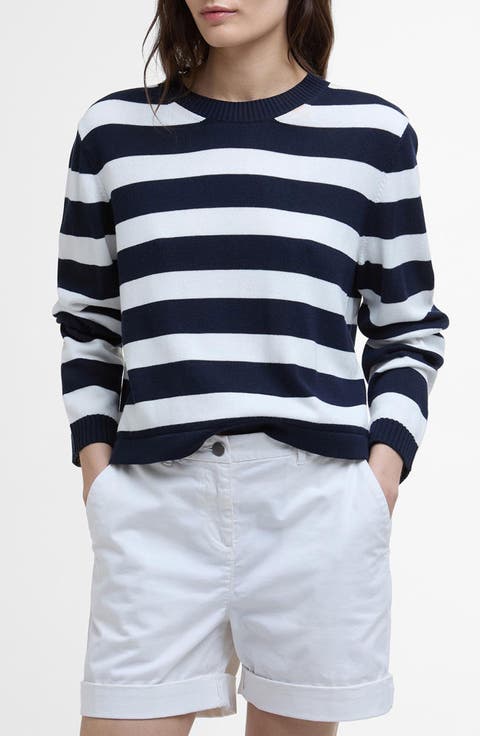 Bronya Stripe Cotton Blend Sweater