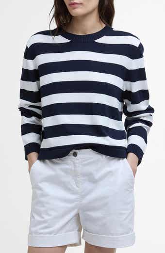 Barbour Bronya Stripe Cotton Blend Sweater