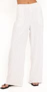 Petal & Pup Blakely Pinstripe Wide Leg Pants