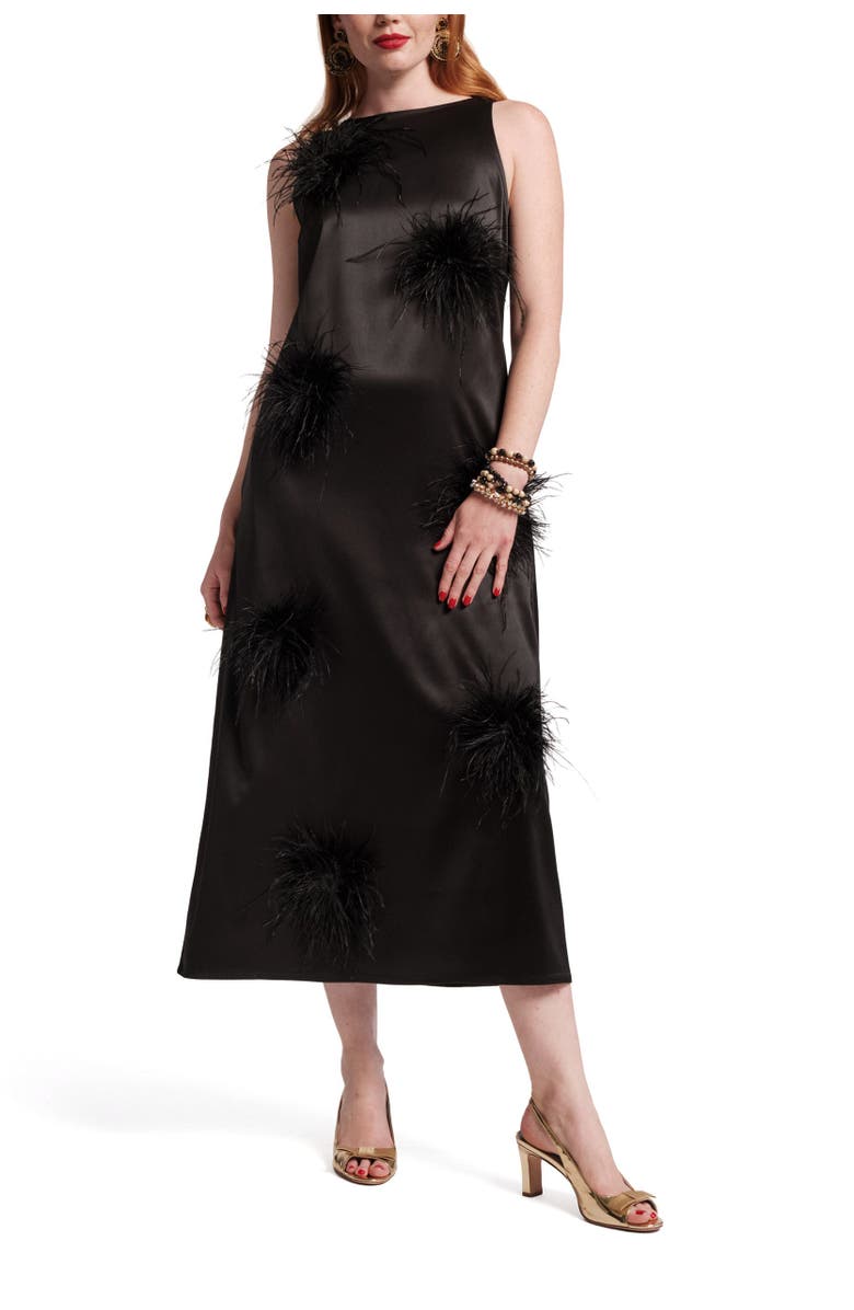 Frances Valentine Francesca Maxi Dress, Main, color, Black