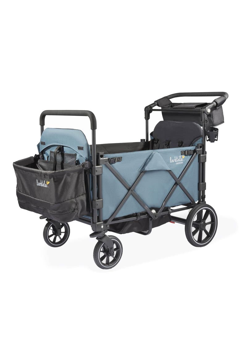 caravan Quad Stroller Wagon, Alternate, color, SEAFORD BLUE