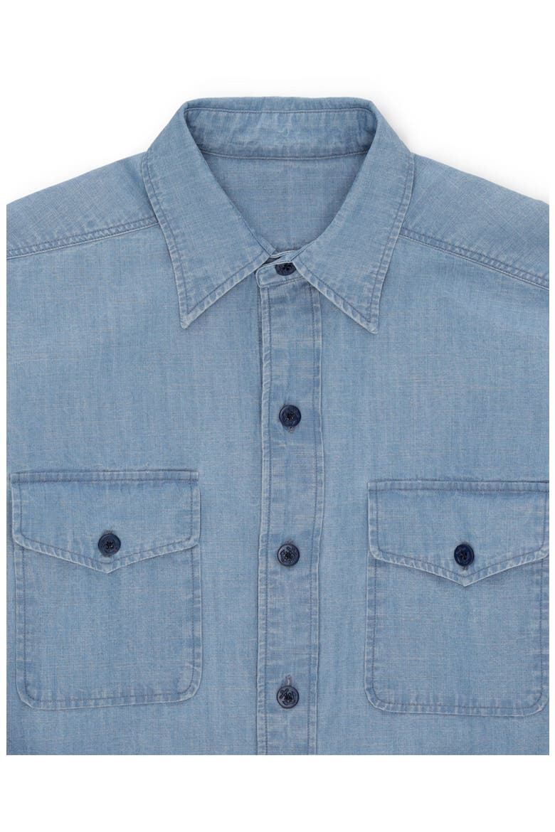 CPO Chambray Overshirt, Alternate, color, LIGHT BLUE