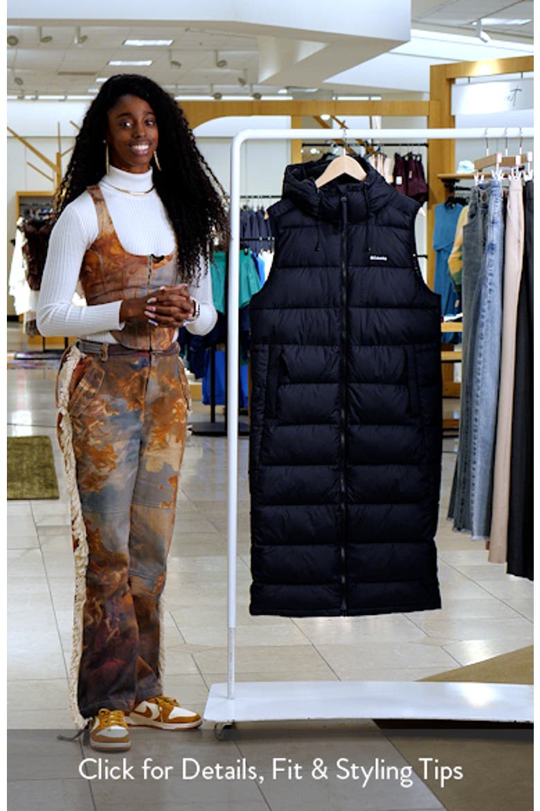 Pike Lake II Water Repellent Insulated Longline Hooded Vest (Women