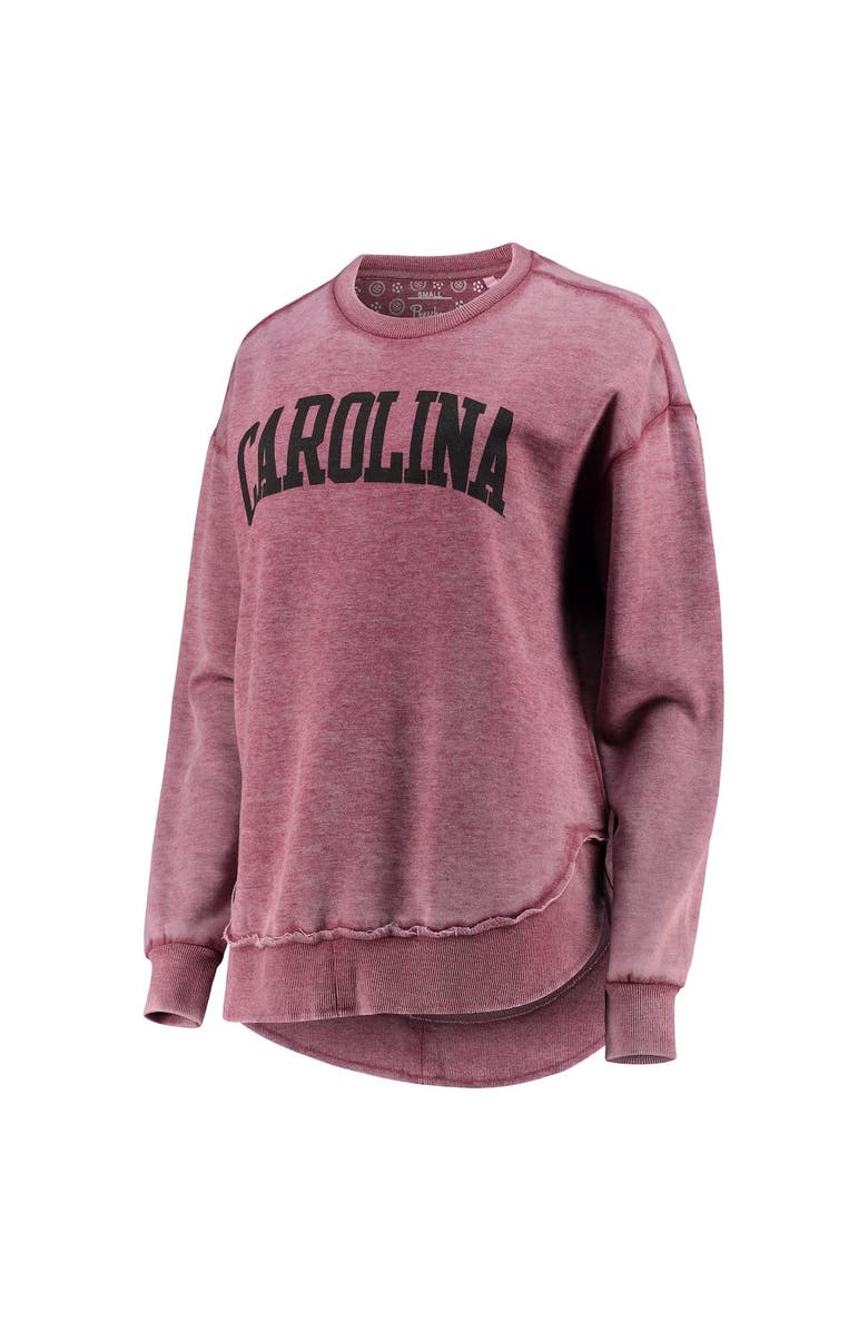 PRESSBOX Women's Pressbox Garnet South Carolina Gamecocks Vintage Wash Pullover Sweatshirt, Alternate, color, 