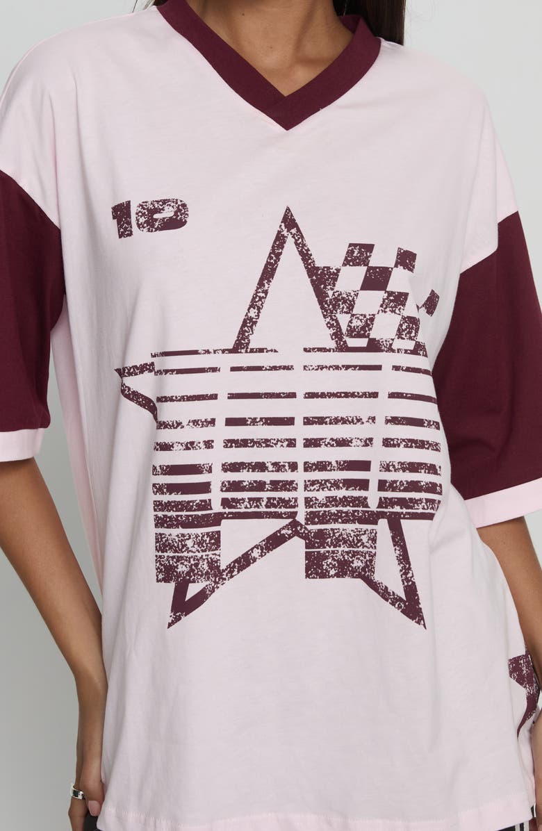 Princess Polly Nachell Oversize Graphic T-Shirt, Alternate, color, Pink