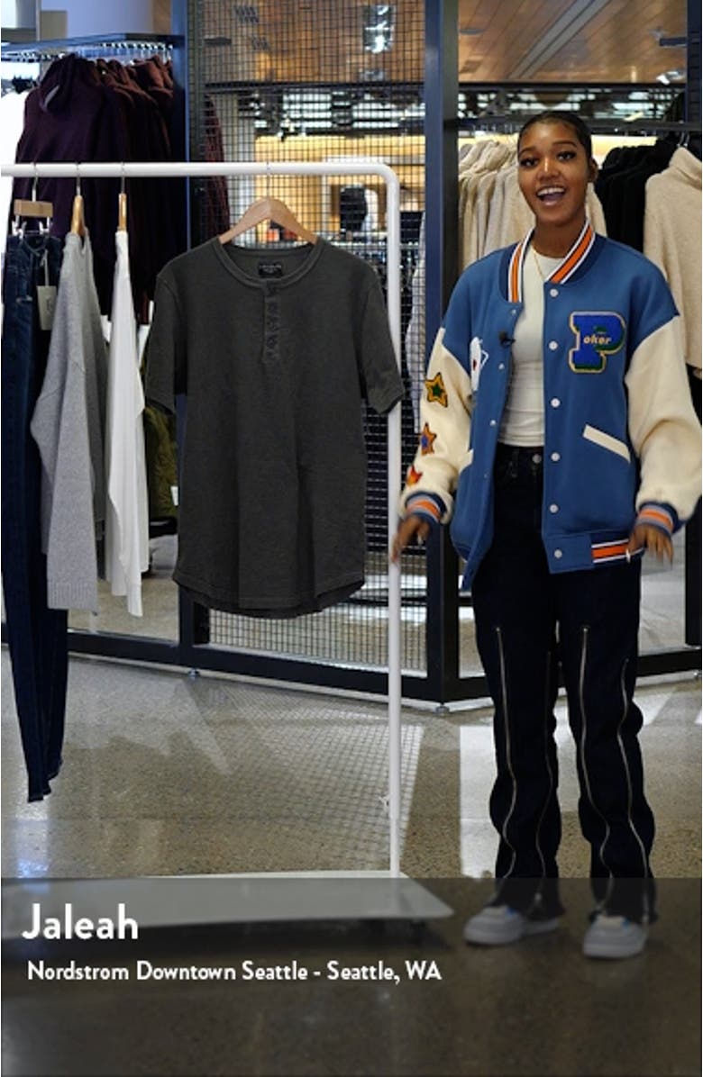 Sunfaded Slub Scallop Henley, sales video thumbnail