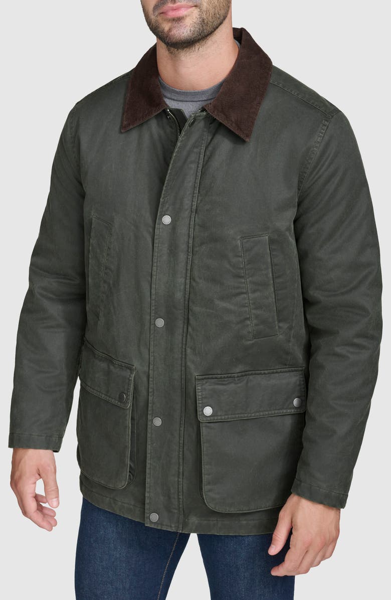 Cole Haan Hunting Jacket, Main, color, Army Green