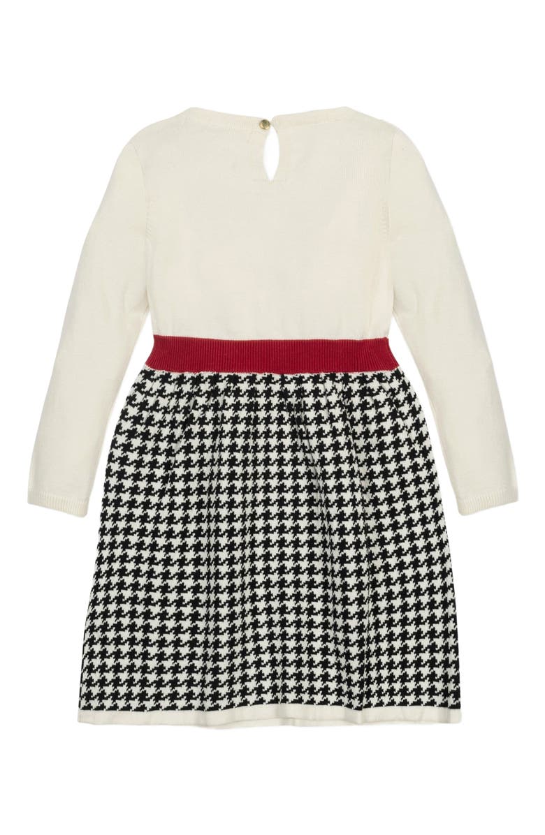 Hope & Henry Baby Girls' Organic Skater Sweater Dress with Bow, Infant, Alternate, color, 