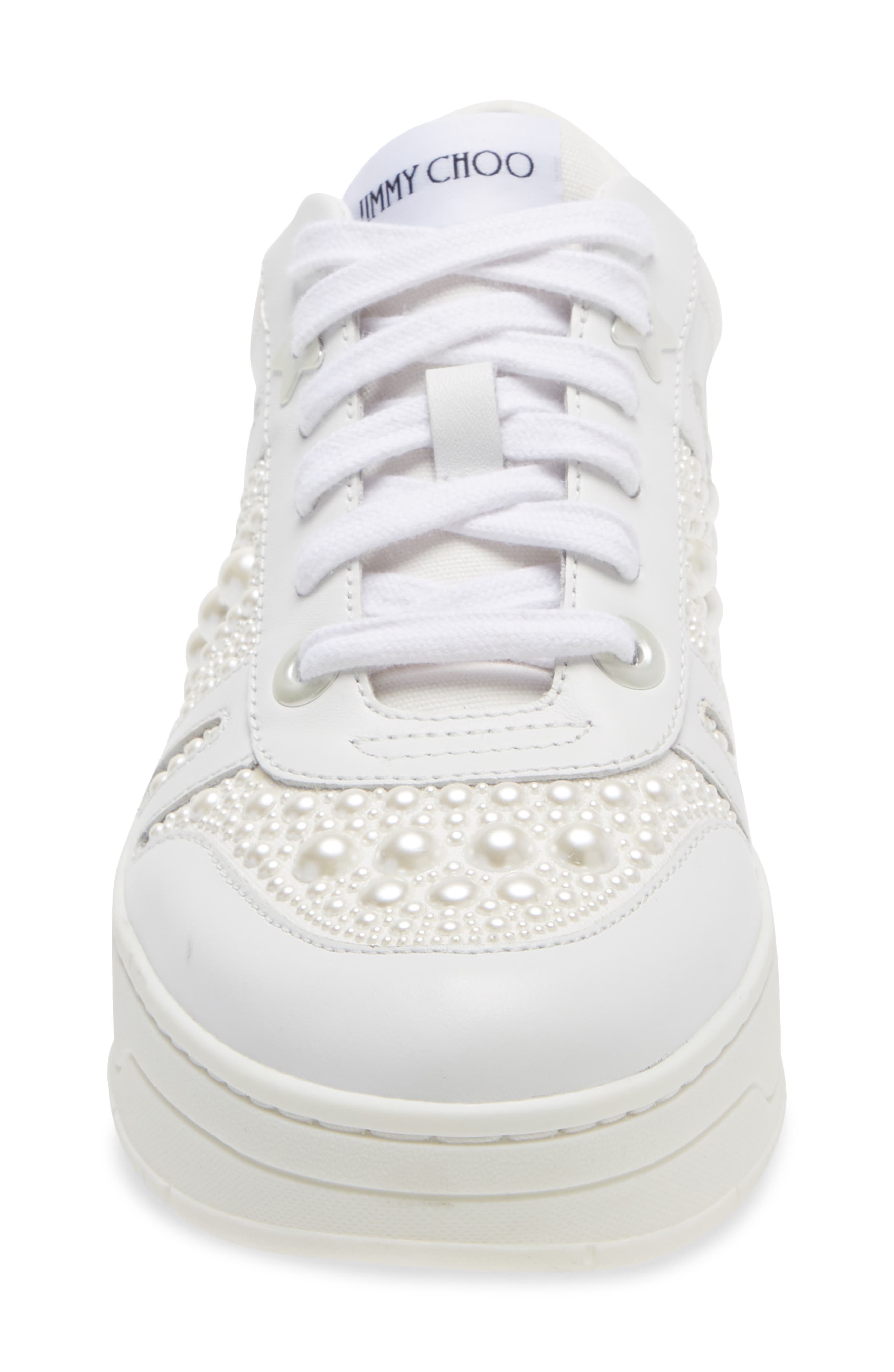 Jimmy Choo Hawaii Embellished Sneaker, Alternate, color, 