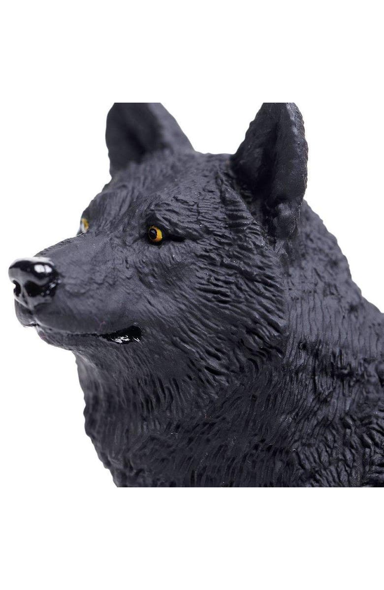 Safari Ltd. Black Wolf Toy, Alternate, color, NO COLOR