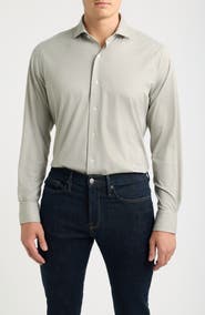 Peter Millar Excursionist Flex Tailored Fit Microcheck Wrinkle Resistant Button-Up Shirt