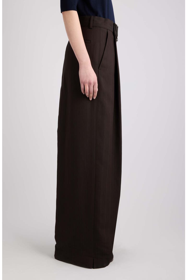 Podium Wide Leg Pants, Alternate, color, BROWN