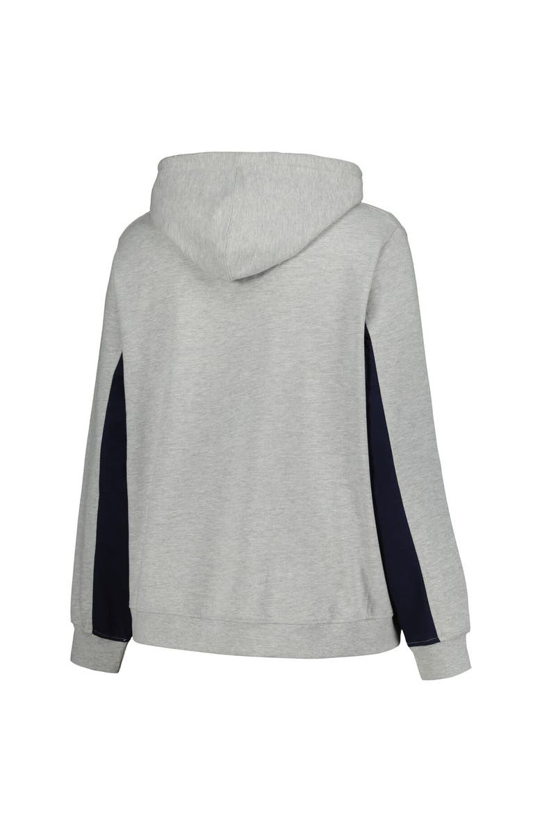 PROFILE Women's Profile Heather Gray Milwaukee Brewers Plus Size Pullover Jersey Hoodie, Alternate, color, Heather Gray