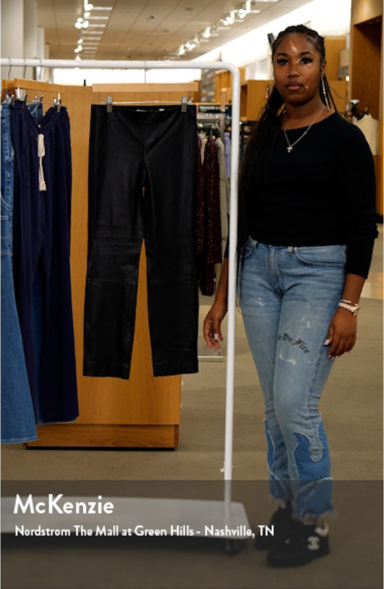 Leather Crop Leggings, sales video thumbnail