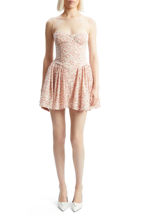 Estie Floral Embroidery Minidress