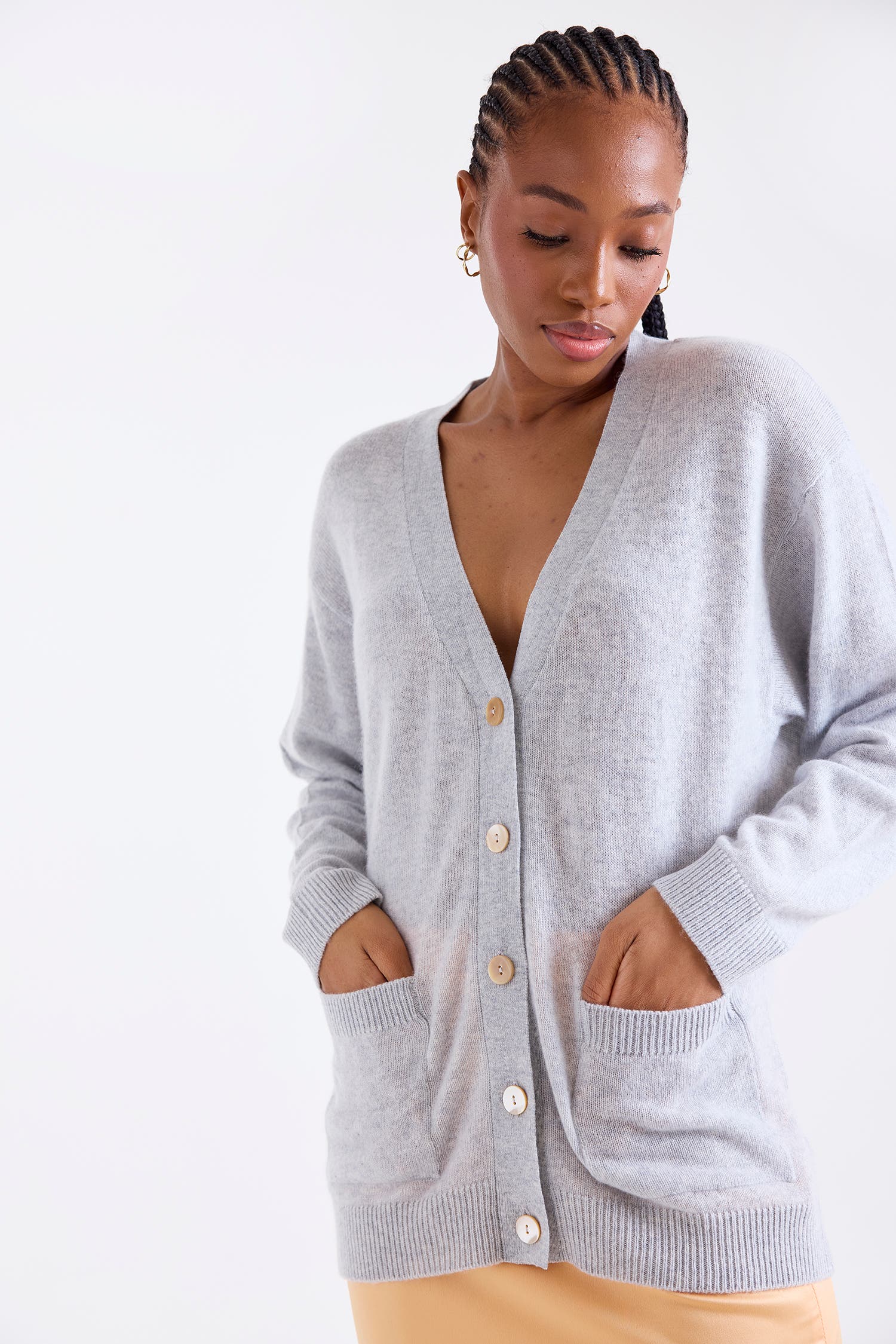 Oceane Oversize 100% Cashmere Cardigan - image 3