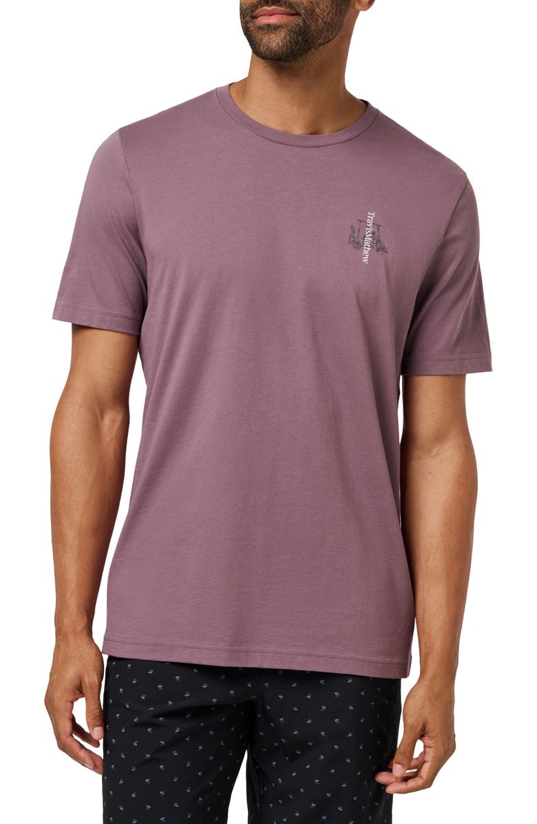 TravisMathew No Itinerary Cotton Graphic T-Shirt, Main, color, Moonscape