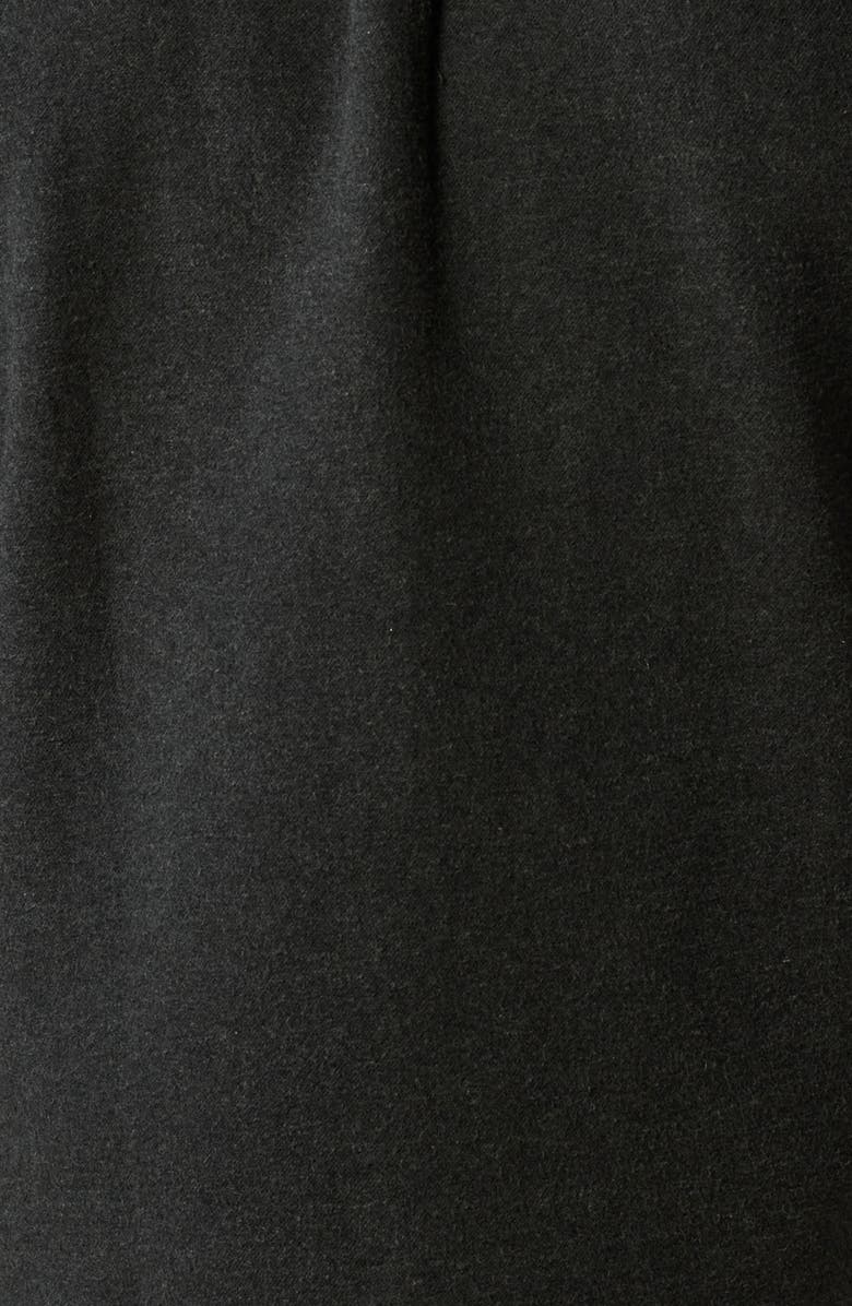 The Normal Brand Heavyweight Cotton Flannel Button-Up Overshirt, Alternate, color, Heather Charcoal