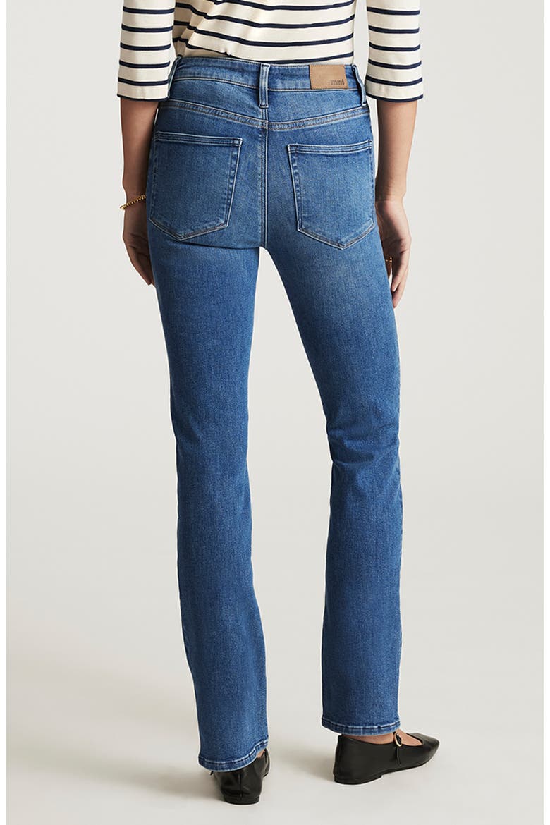 Kendra High Waist Straight Leg Jeans, Alternate, color, MID BRUSHED FLEX BLUE