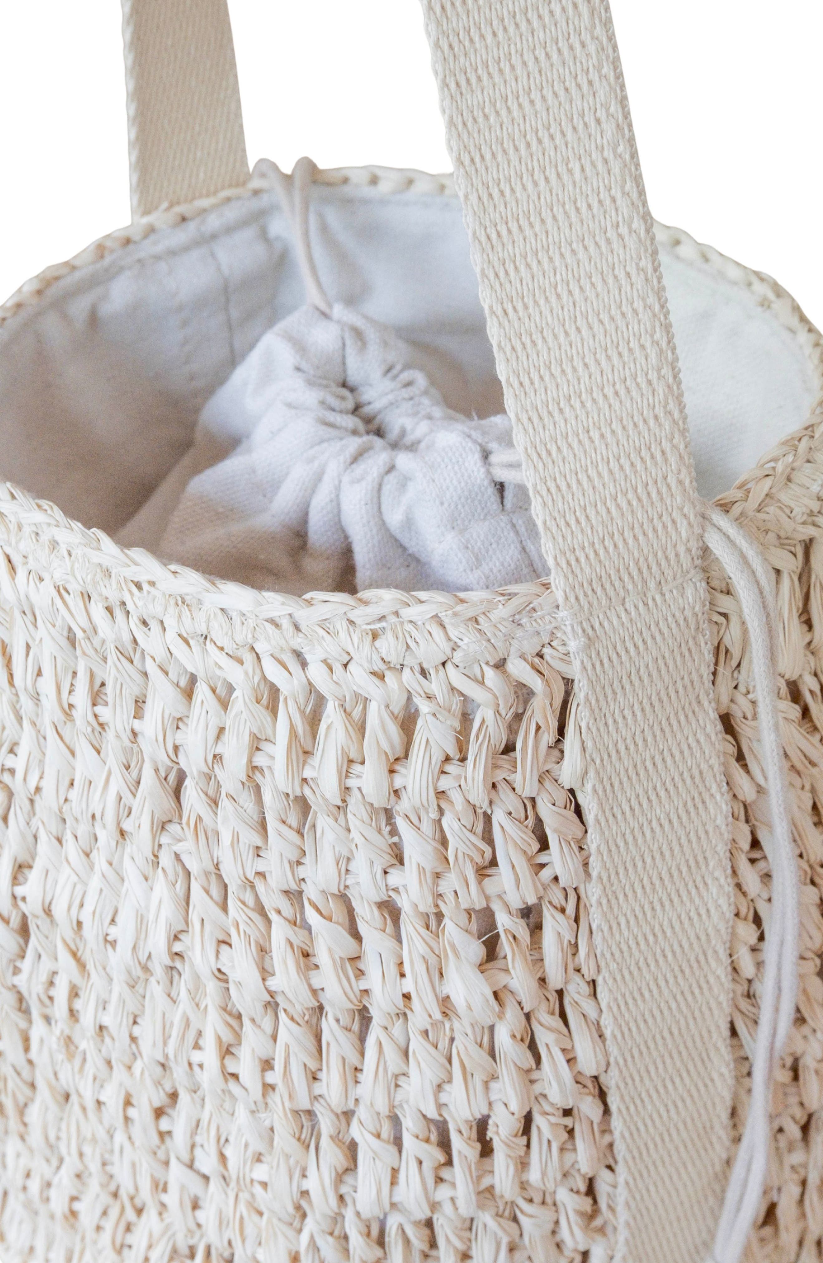 LIKHA Raffia Bucket Bag, Alternate, color, 