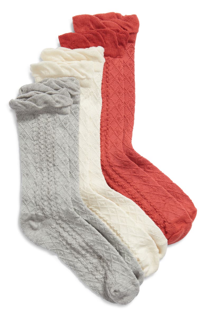 BP. 3-Pack Ruffle Crew Socks, Main, color,