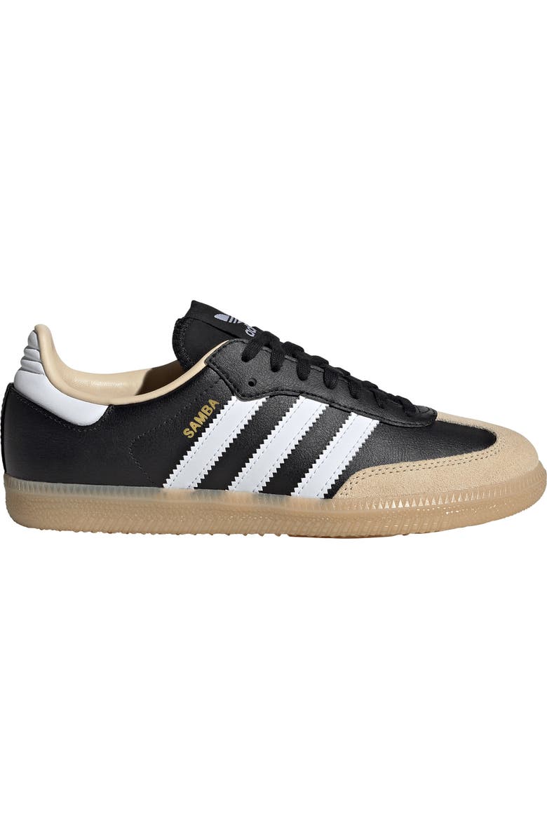adidas Kids' Samba Sneaker, Alternate, color, Black/ White/ Gum