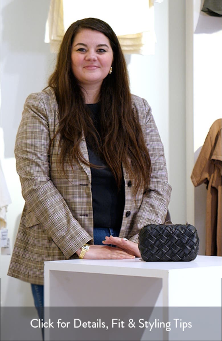 Haven Woven Faux Leather Frame Clutch, sales video thumbnail