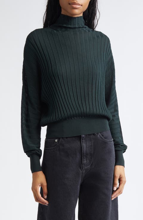 Luiza Mock Neck Rib Sweater