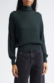 Proenza Schouler Luiza Mock Neck Rib Sweater