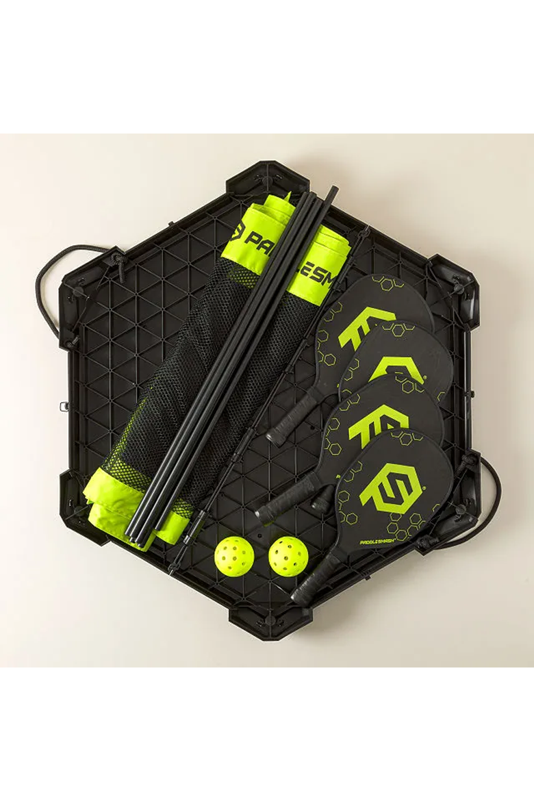 Paddle Smash Backyard Pickleball Game, Alternate, color, Neon Green / Black