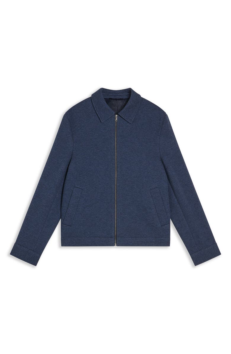 Ted Baker London Harrington Virgin Wool & Cotton Jacket, Alternate, color, 