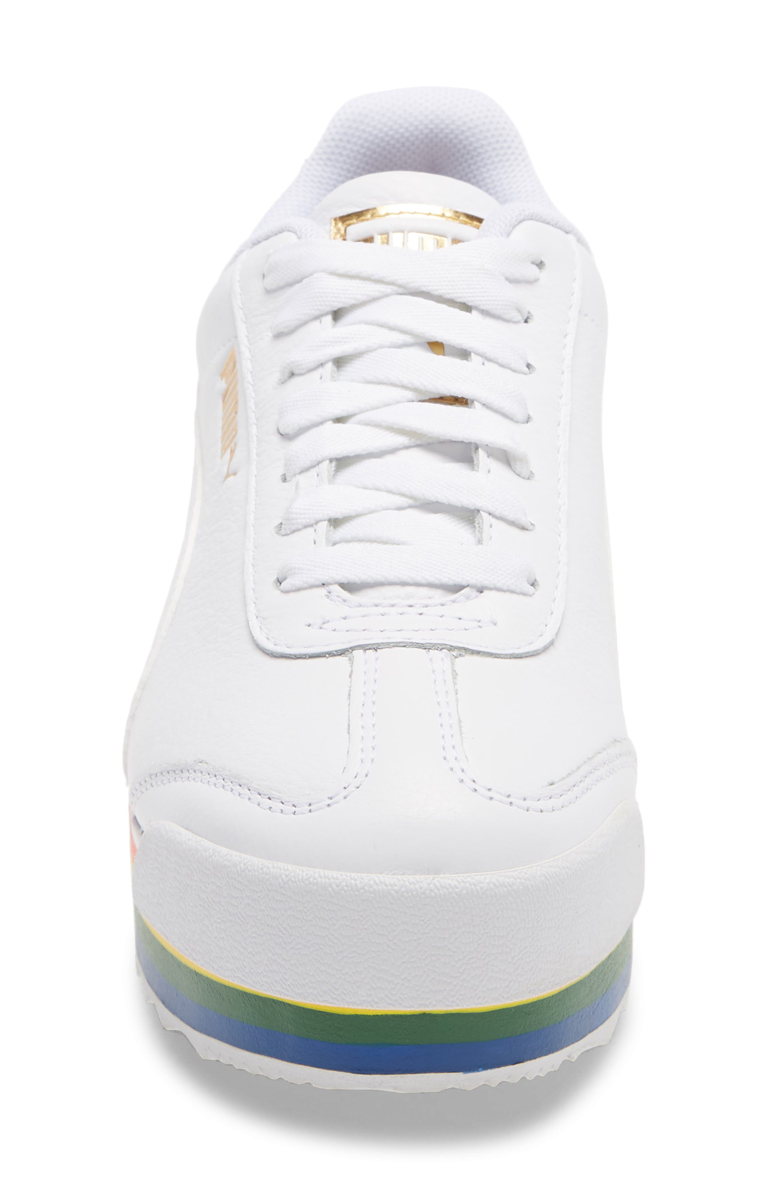 PUMA Roma Amor Rainbow Platform Sneaker, Alternate, color, 