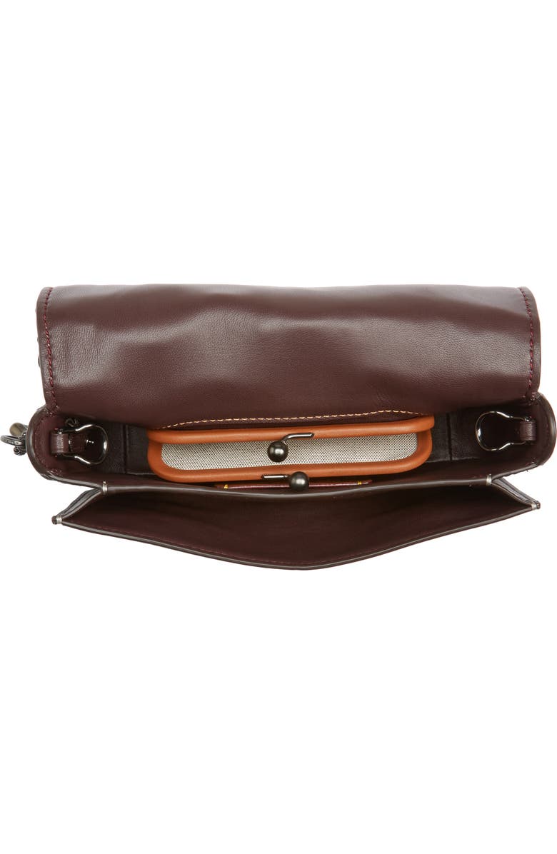 COACH 1941 'Dinky' Flower Appliqué Leather Crossbody Bag, Alternate, color,