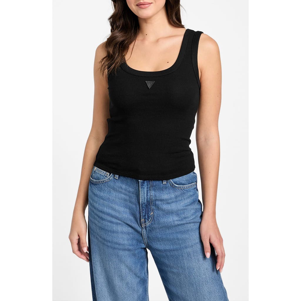 GUESS GUESS TRIANGLE LOGO PATCH RIB TANK