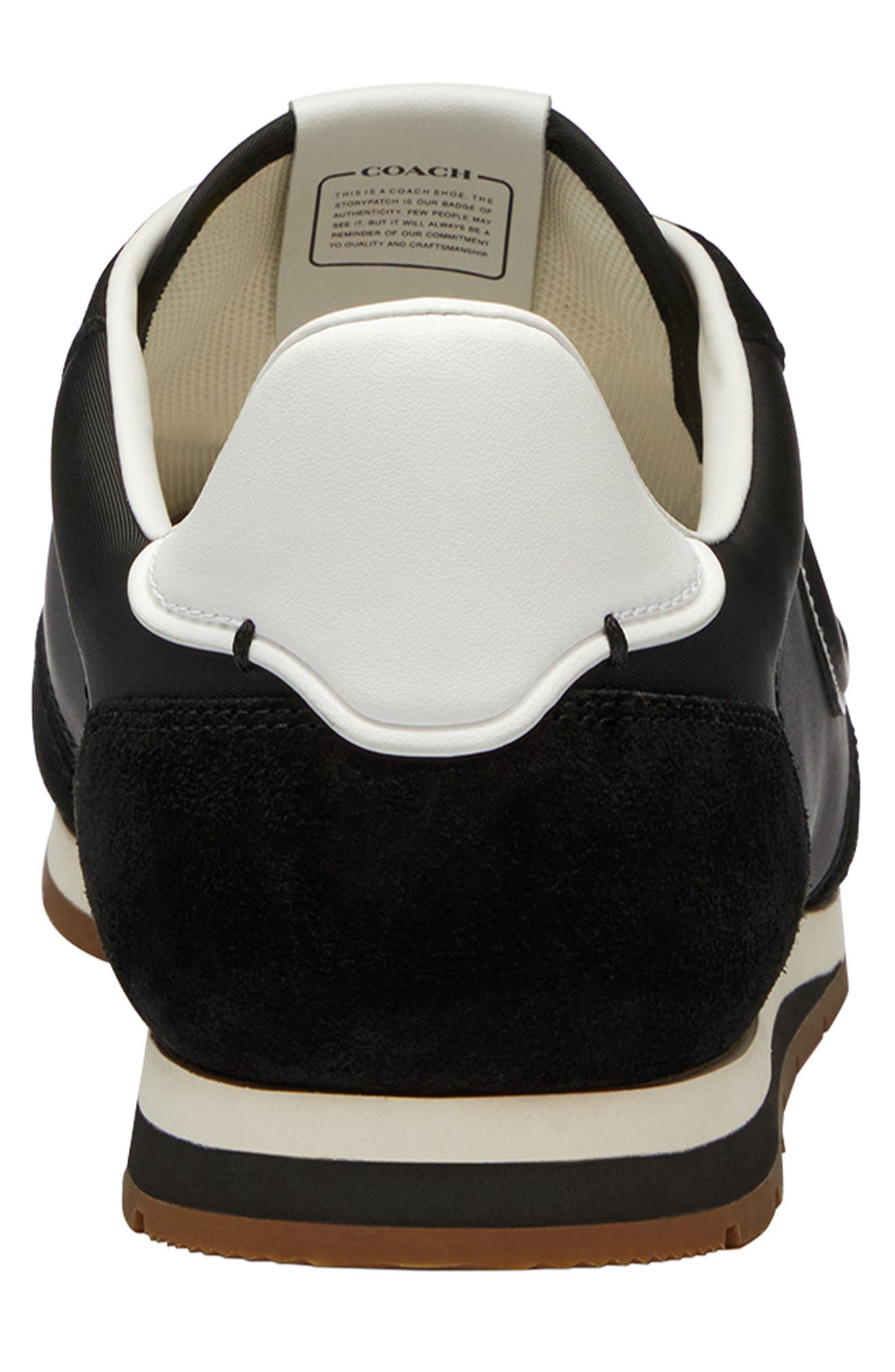 COACH Logo Mixed Media Sneaker, Alternate, color, 